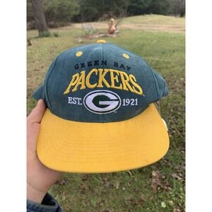 Vintage Green Bay Packers Snapback Hat NFL Football Cap New With Tags
